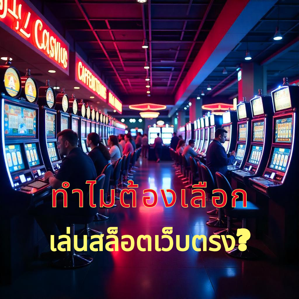 ทำไมต้องเลือกเล่นสล็อตเว็บตรง?